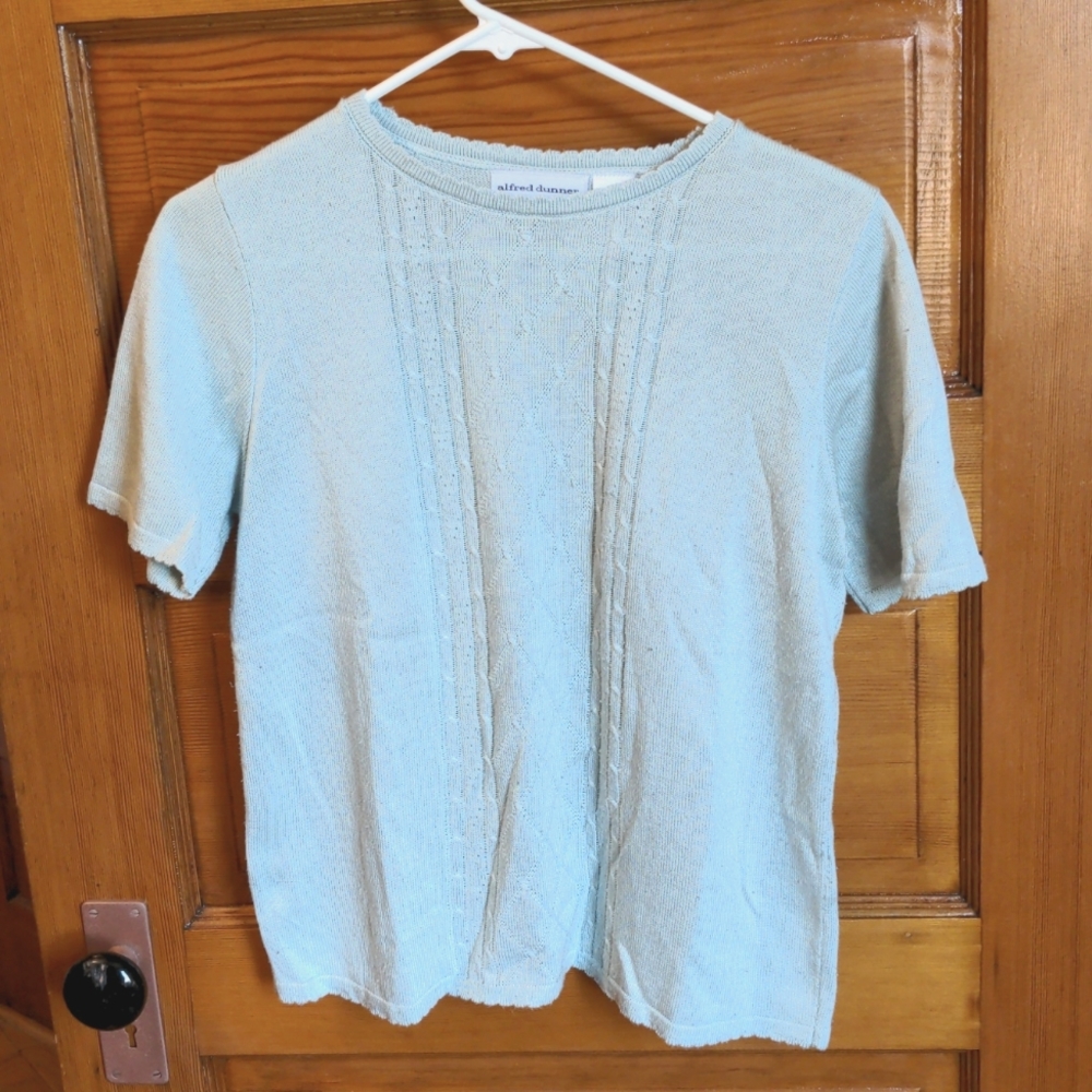 Light blue knit tee